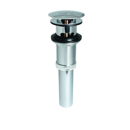 Keeney Mfg Push Button Bathroom Sink Drain with Overflow, Chrome K820-75